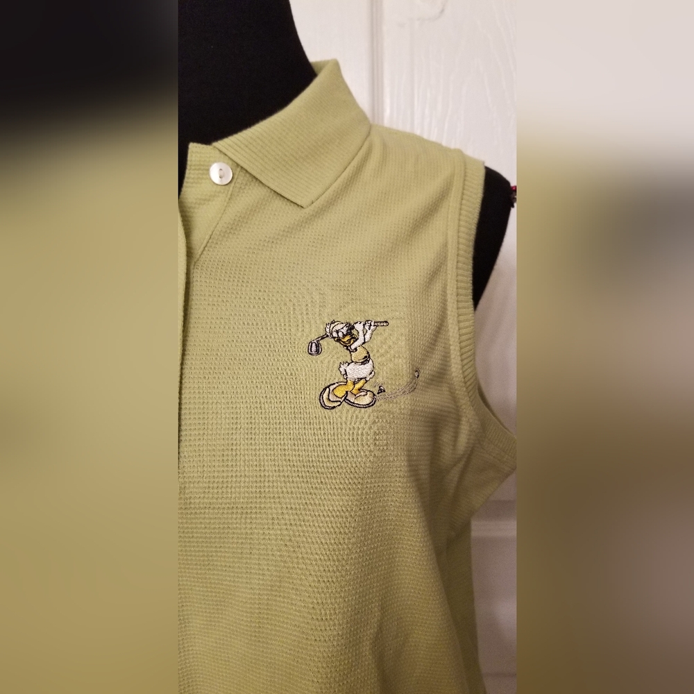 Vintage 90s Disney ANTIGUA Polo Tank Top NWT - Picture 2 of 12